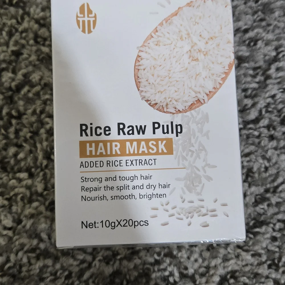 Bioaqua Rice Raw Pulp Sleep and Hair Mask Set